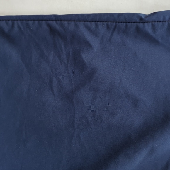 Nike Stripe Nylon Blend Capri Cropped Pants Medium Navy Blue White - Picture 13 of 14